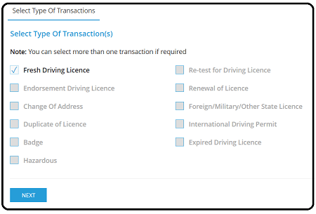 Driving Licence Online Apply - DL Apply Online