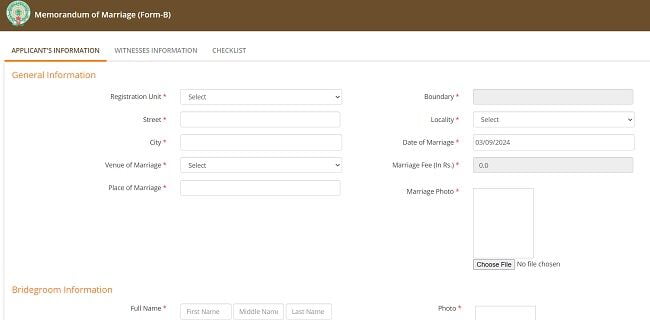 Marriage Registration Online